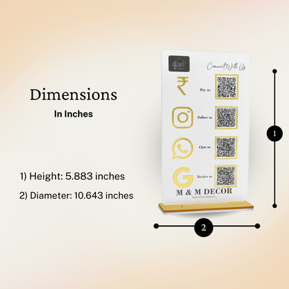 4 QR Digital Vertical Standee