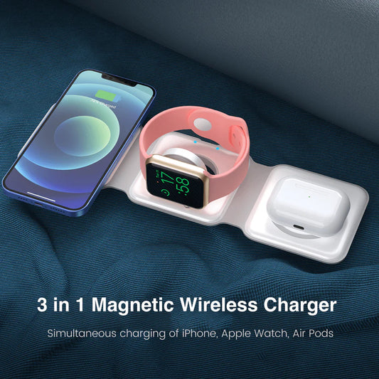 Ibotz MagCharge 3-in-1 Foldable Wireless Charger (WC202)