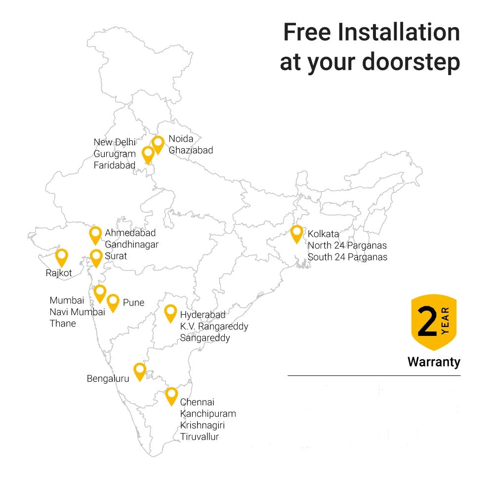 Ibotz SL101 Smart Door Lock | 6 Ways Unlocking | Fingerprint | PIN | Remote OTP | NFC Card | Mobile App | Key | 2 Stainless Steel Bolt | 2 Year Warranty