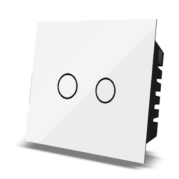 iBotz SW2 Wi-Fi Smart Modular 2 Gang Touch Switch for Home automation | Suitable for upto 1.5 ton AC, gyser & 16A switch socket etc | Compatible with Alexa, google Assistance & Siri