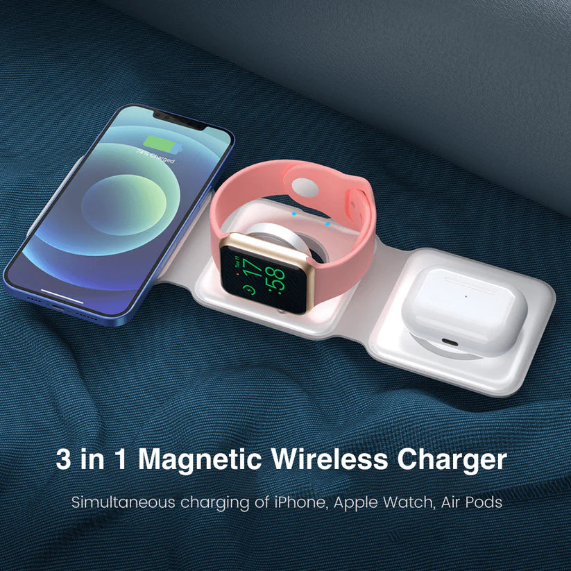 Ibotz MagCharge 3-in-1 Foldable Wireless Charger (WC202)
