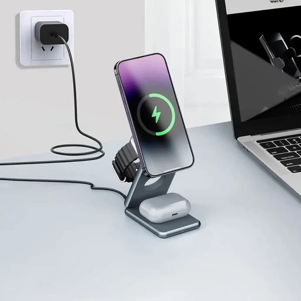 Ibotz Max Foldaway 3-In-1 Magnetic MagSafe Wireless Charger