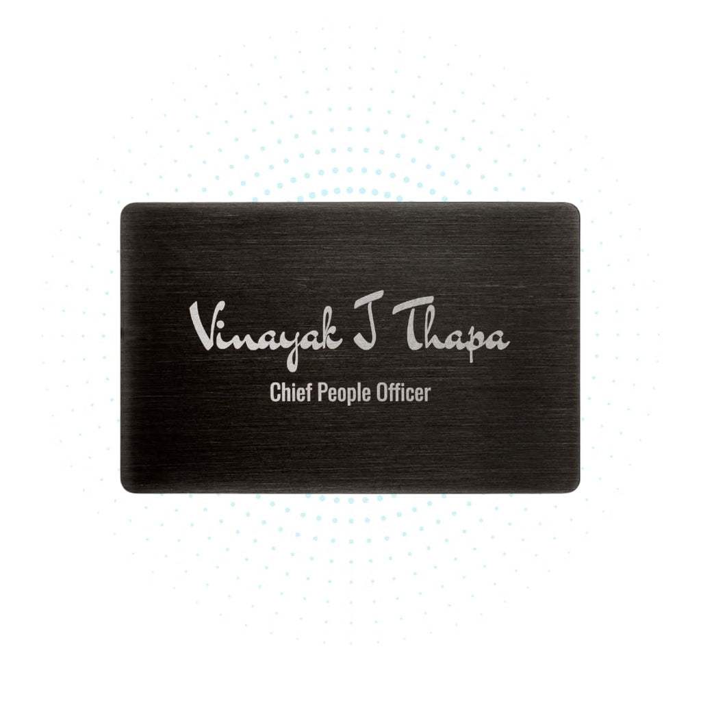 iBotz Premium Metal Smart Business Card with NFC-QR CODE & MINI Website I One Time Purchase I Premium Metal I Customization I Professional Appeal