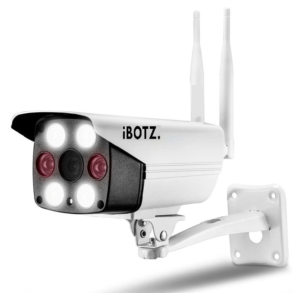 IBotz RuggedXR V380 Pro Wireless Outdoor Bullet CCTV Camera | Weatherproof WiFi Camera | Full Hd 1080p | Motion Detections | Supports 64GB SD Card