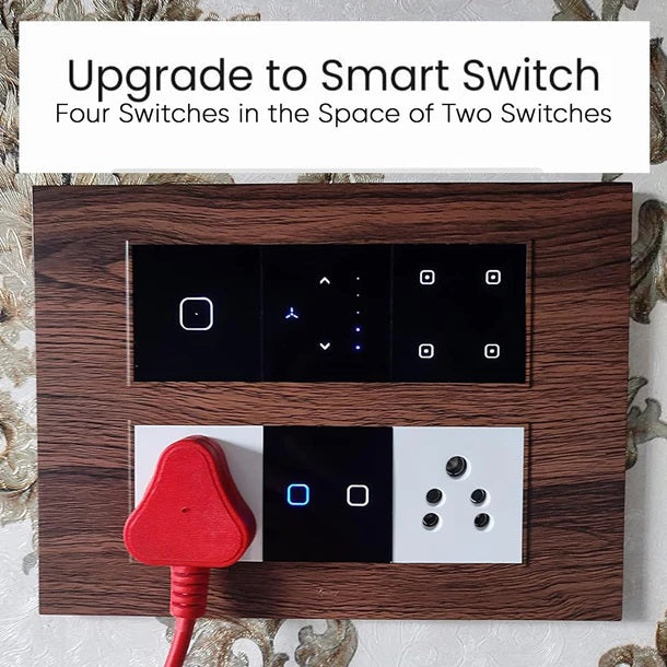 iBotz SF1 Wi-Fi based Smart Fan Touch Switch for home and office automation, remote access and 5 speed control | Supports Amazon Alexa & Siri