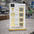 4 QR Digital Vertical Standee
