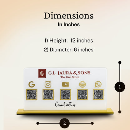 5QR Premium Standee - Landscape