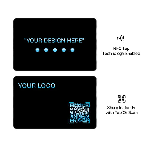 iBotz Premium Metal Smart Business Card with NFC-QR CODE & MINI Website I One Time Purchase I Premium Metal I Customization I Professional Appeal
