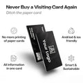 iBotz Premium Metal Smart Business Card with NFC-QR CODE & MINI Website I One Time Purchase I Premium Metal I Customization I Professional Appeal