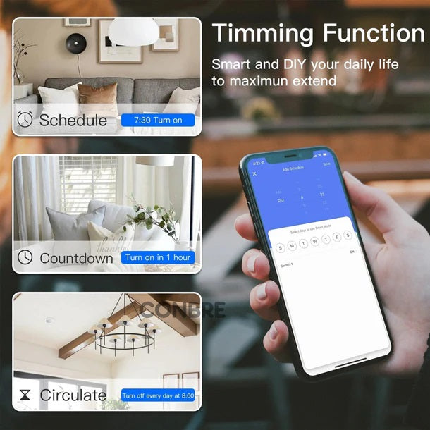iBotz SW2 Wi-Fi Smart Modular 2 Gang Touch Switch for Home automation | Suitable for upto 1.5 ton AC, gyser & 16A switch socket etc | Compatible with Alexa, google Assistance & Siri