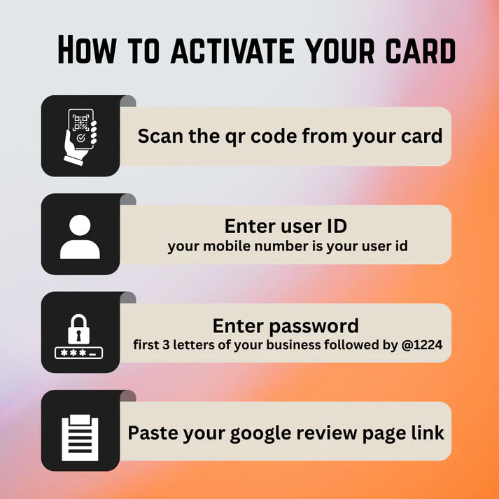 Google Review NFC Card