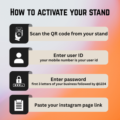 Smart NFC 2 QR Table Top Standee - Icon Edition