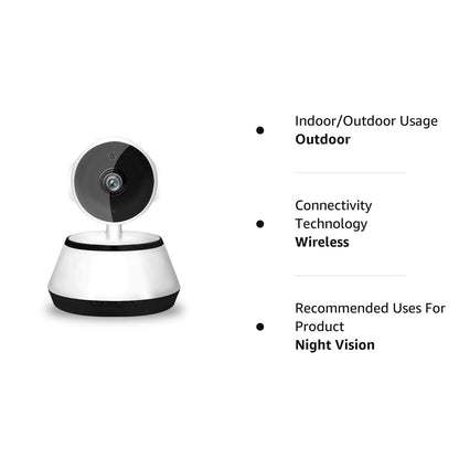 Ibotz V-380 Mini IP Wireless WiFi 1080P CCTV Smart Calling, Alarm, Night Vision Net IP 360 Degree Robot Camera for Home Indoor & Outdoor (RBC02 , White)