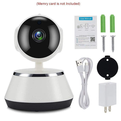 Ibotz V-380 Mini IP Wireless WiFi 1080P CCTV Smart Calling, Alarm, Night Vision Net IP 360 Degree Robot Camera for Home Indoor & Outdoor (RBC02 , White)