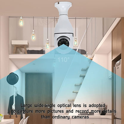Ibotz Wi-Fi CCTV Camera 1080p Wireless PTZ Bulb Shape Indoor 360° Smart Home Security Camera. ( Light Bulb Camera)